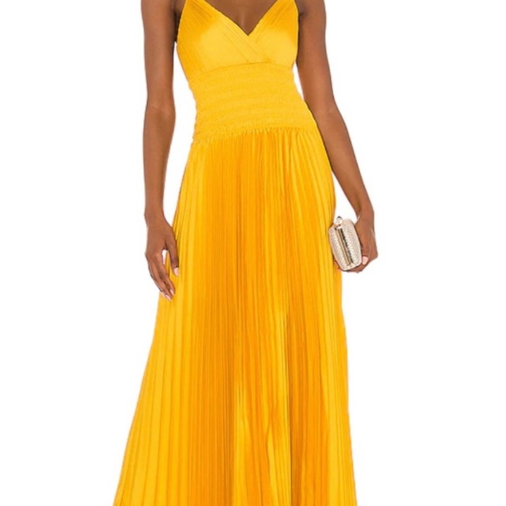 BCBGMAXAZRIA Maxi Dress - Ceylán Yellow